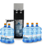 Pachet MUNTENIA cu 5 bidoane de 19 litri și dozator pentru birou sau familie numeroasă