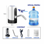 Pachet cu 3 bidoane 19L de apă plată MUNTENIA + pompă ELECTRICĂ cadou 🎁. Livrare rapidă în București și Ilfov! 💧